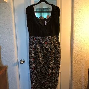Peasant top wiggle dress